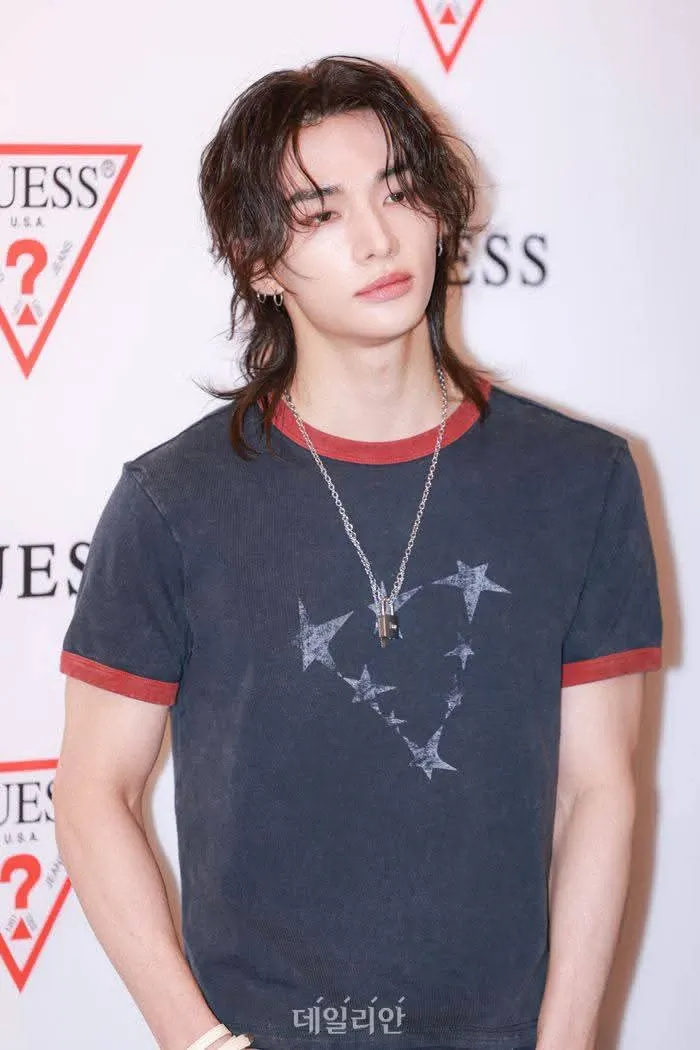 Recent activity shot of Hyunjin (Stray Kids)