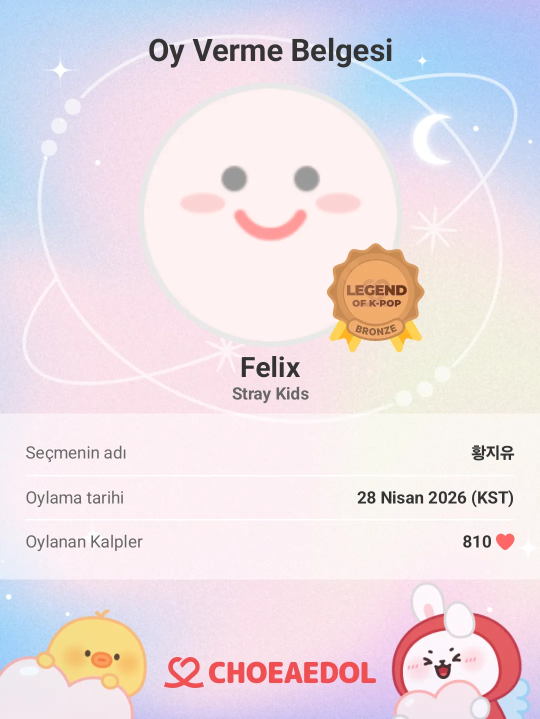 Latest photo of Felix (Stray Kids)