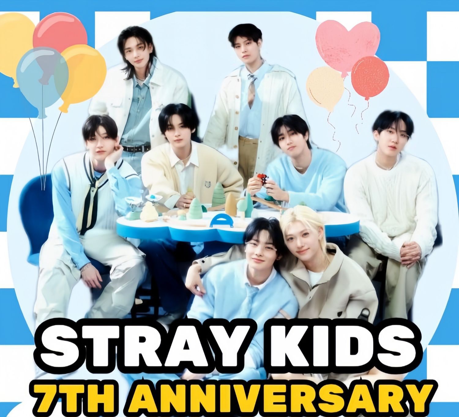 A moment captured by Stray Kids's fan