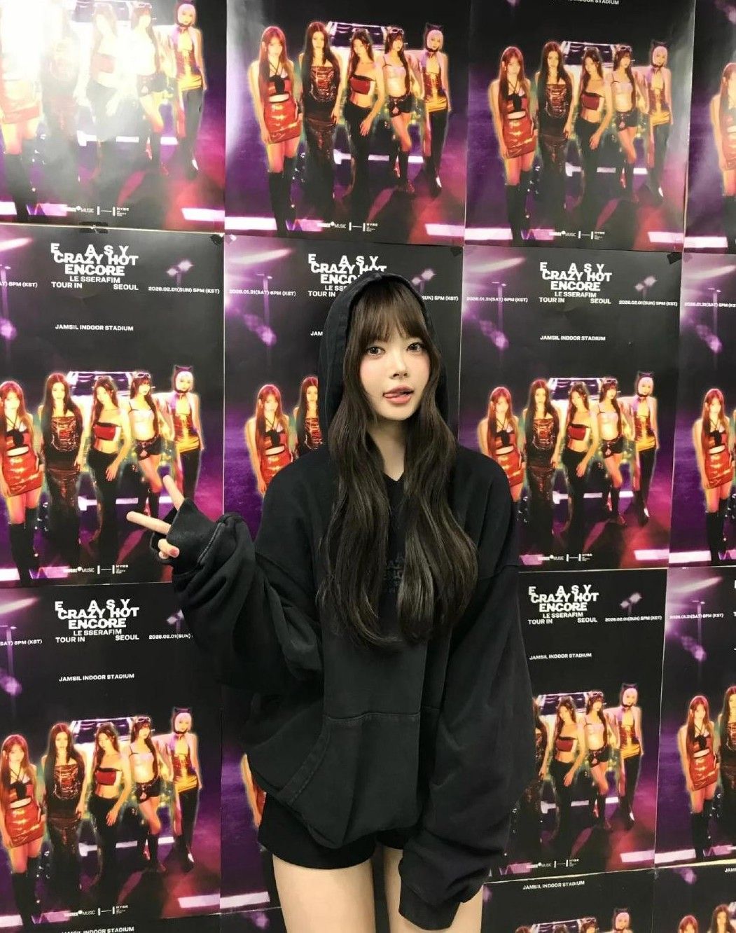 Recent activity shot of Hong Eunchae (LE SSERAFIM)