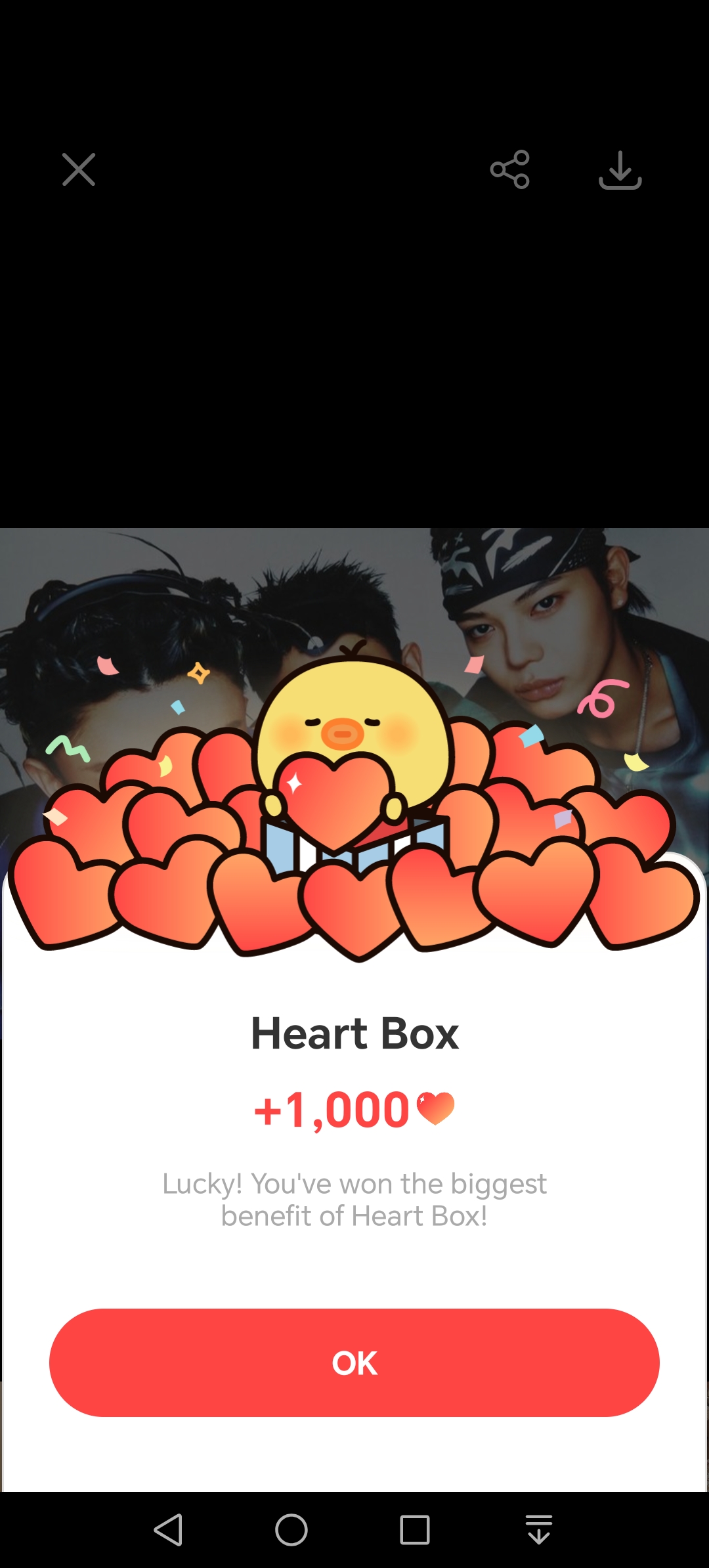 A heartfelt wallpaper shared by LNGSHOT's fans