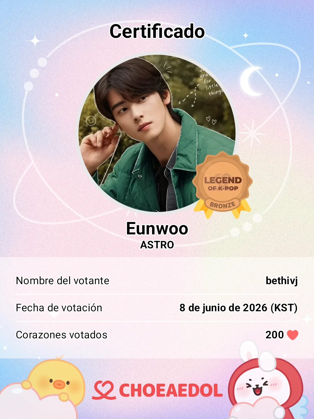 Latest photo of Eunwoo (ASTRO)