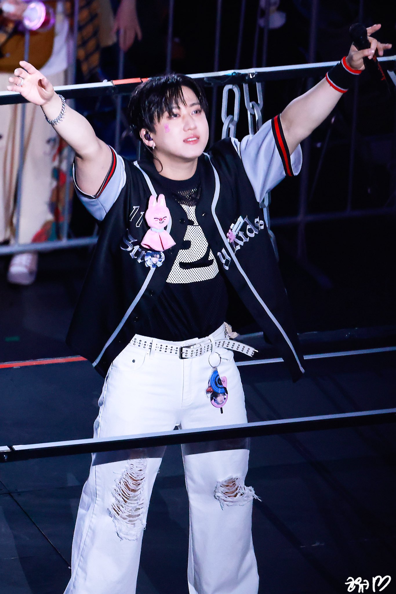 Recent activity shot of Changbin (Stray Kids)