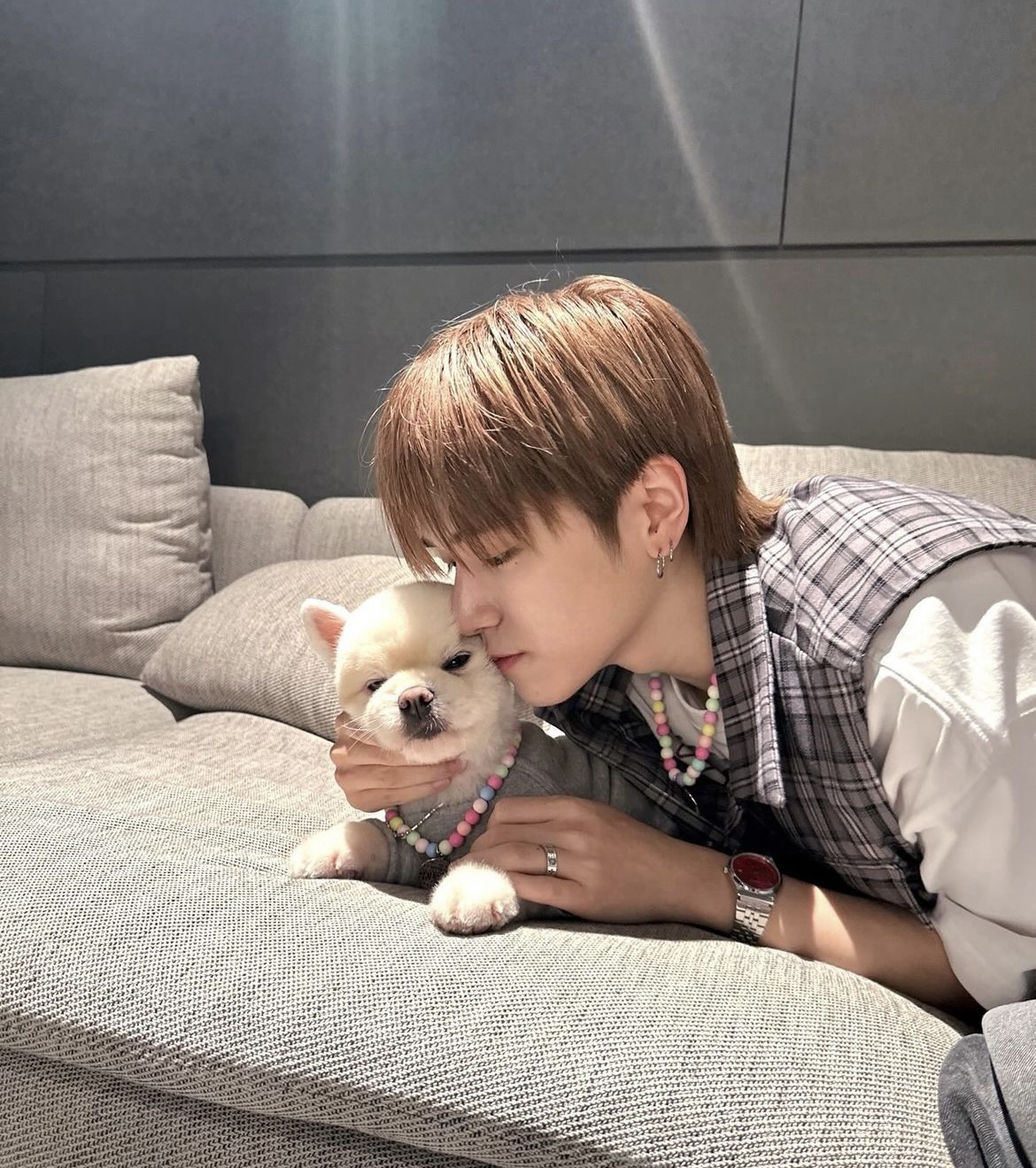 A moment captured by Riwoo (BOYNEXTDOOR)'s fan