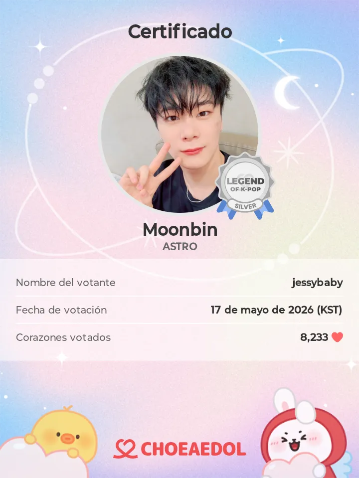A moment captured by Moonbin (ASTRO)'s fan