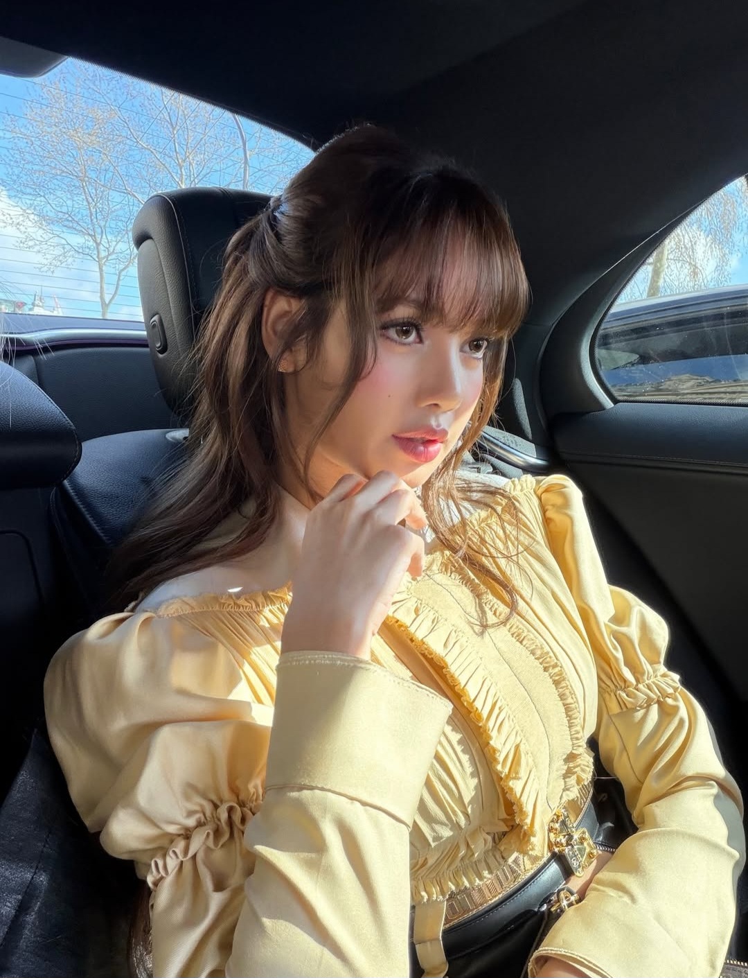 Momen yang diabadikan oleh penggemar Lisa (BLACKPINK)