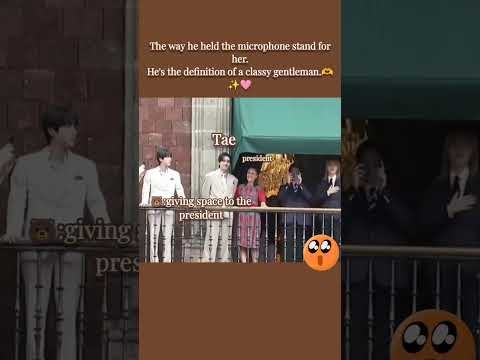 A moment captured by V (BTS)'s fan