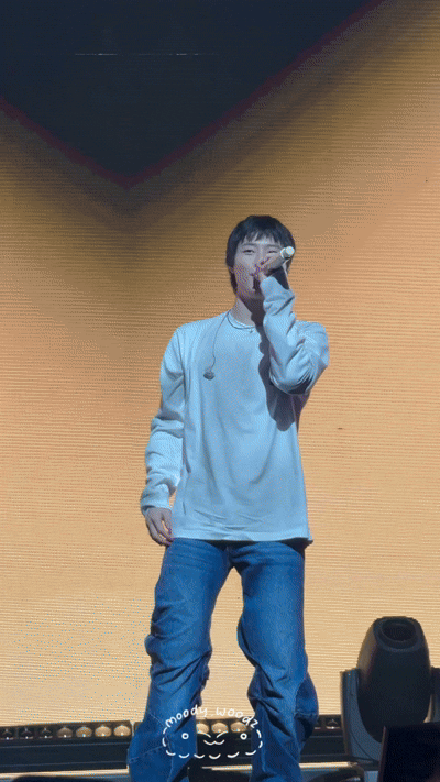A moment captured by WOODZ's fan