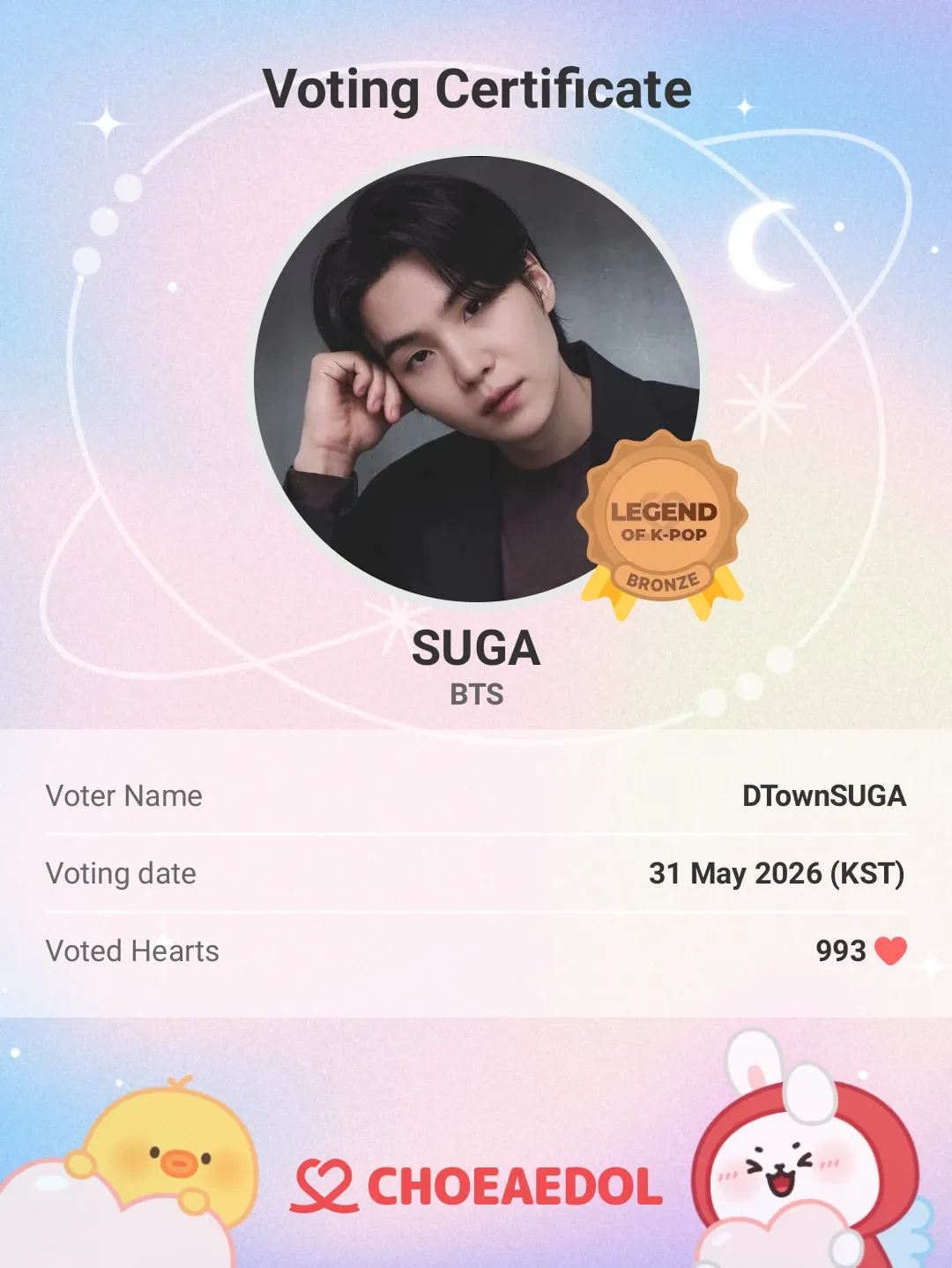 Foto terbaru SUGA (BTS)