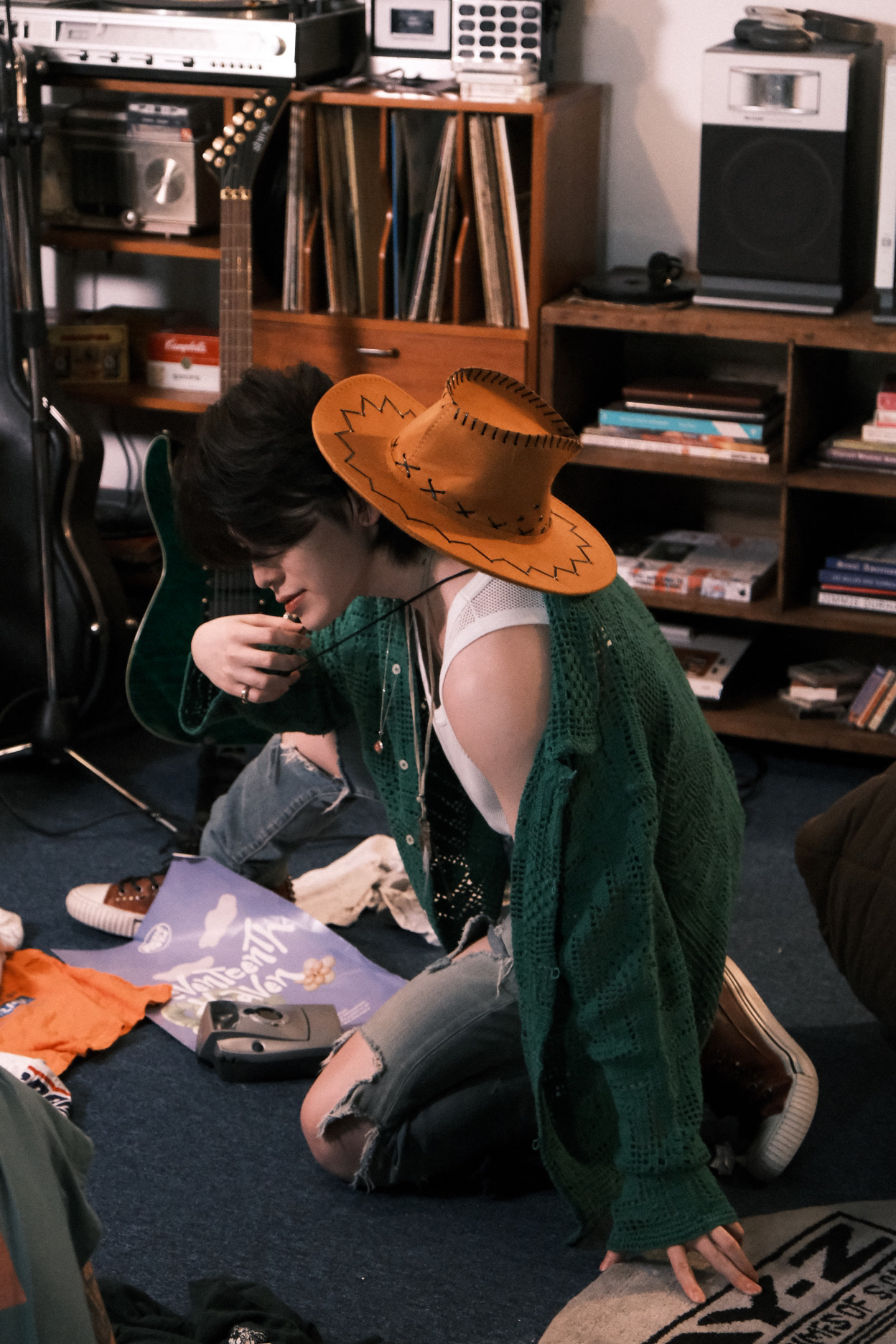 Recent activity shot of Woozi (SEVENTEEN)