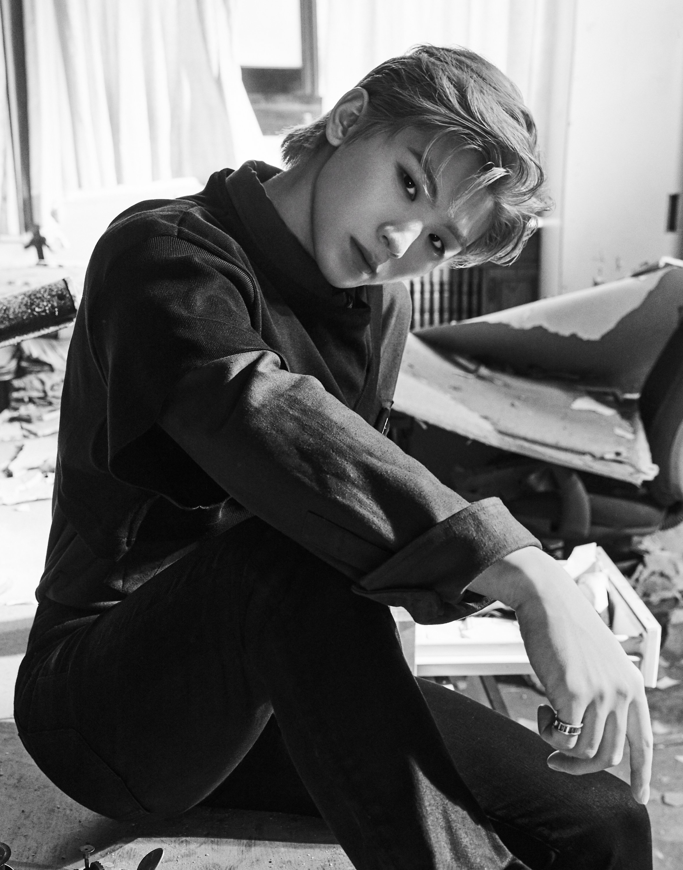 Recent activity shot of Woozi (SEVENTEEN)