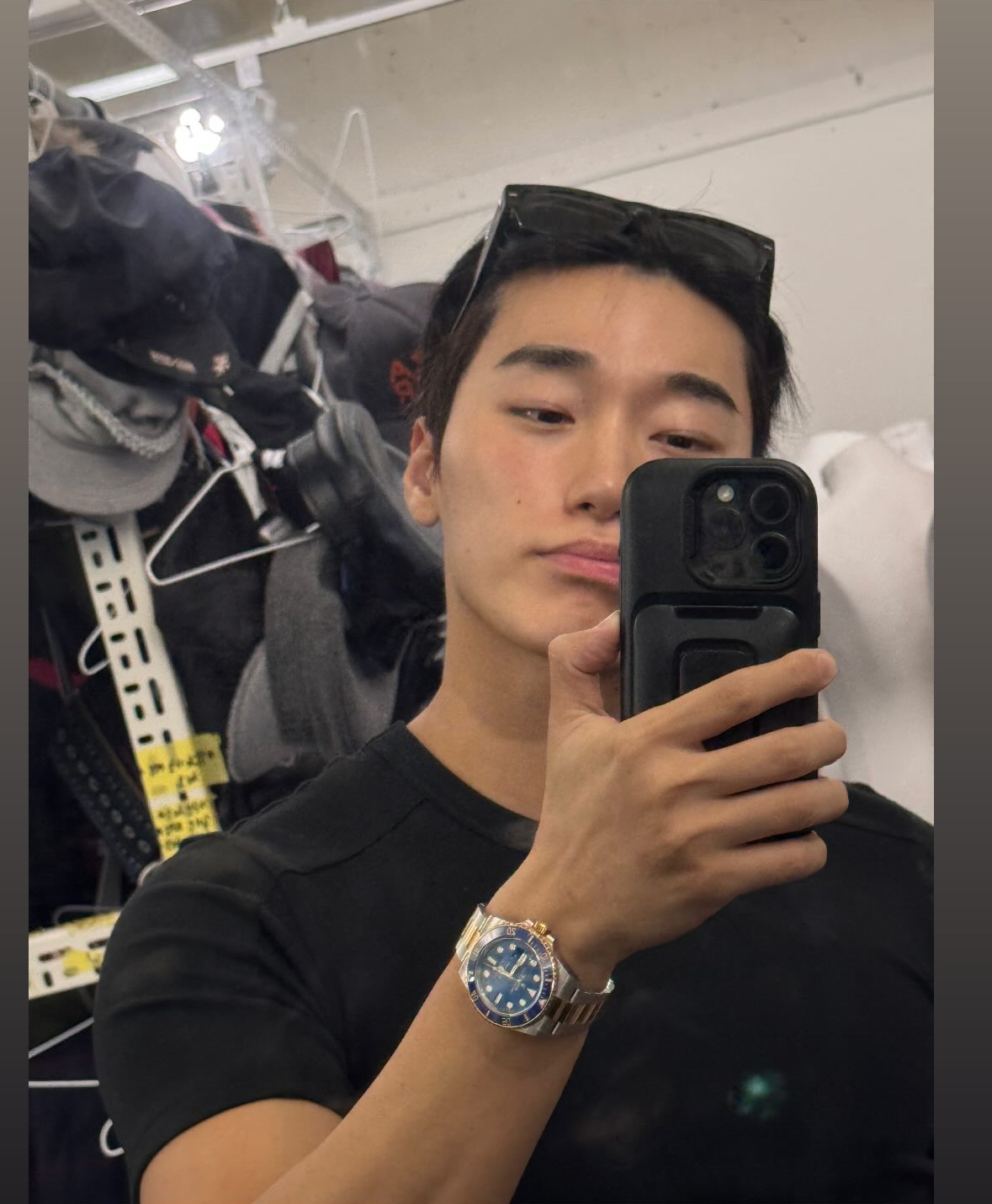 A moment captured by San (ATEEZ)'s fan
