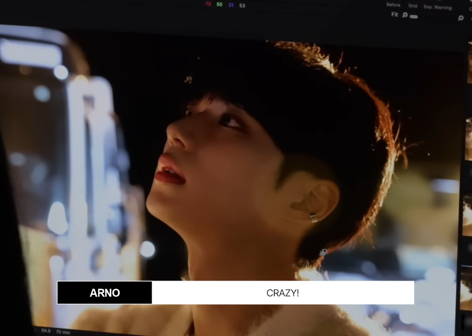 Behind-the-scenes cut of Kim Junseo (ALPHA DRIVE ONE)