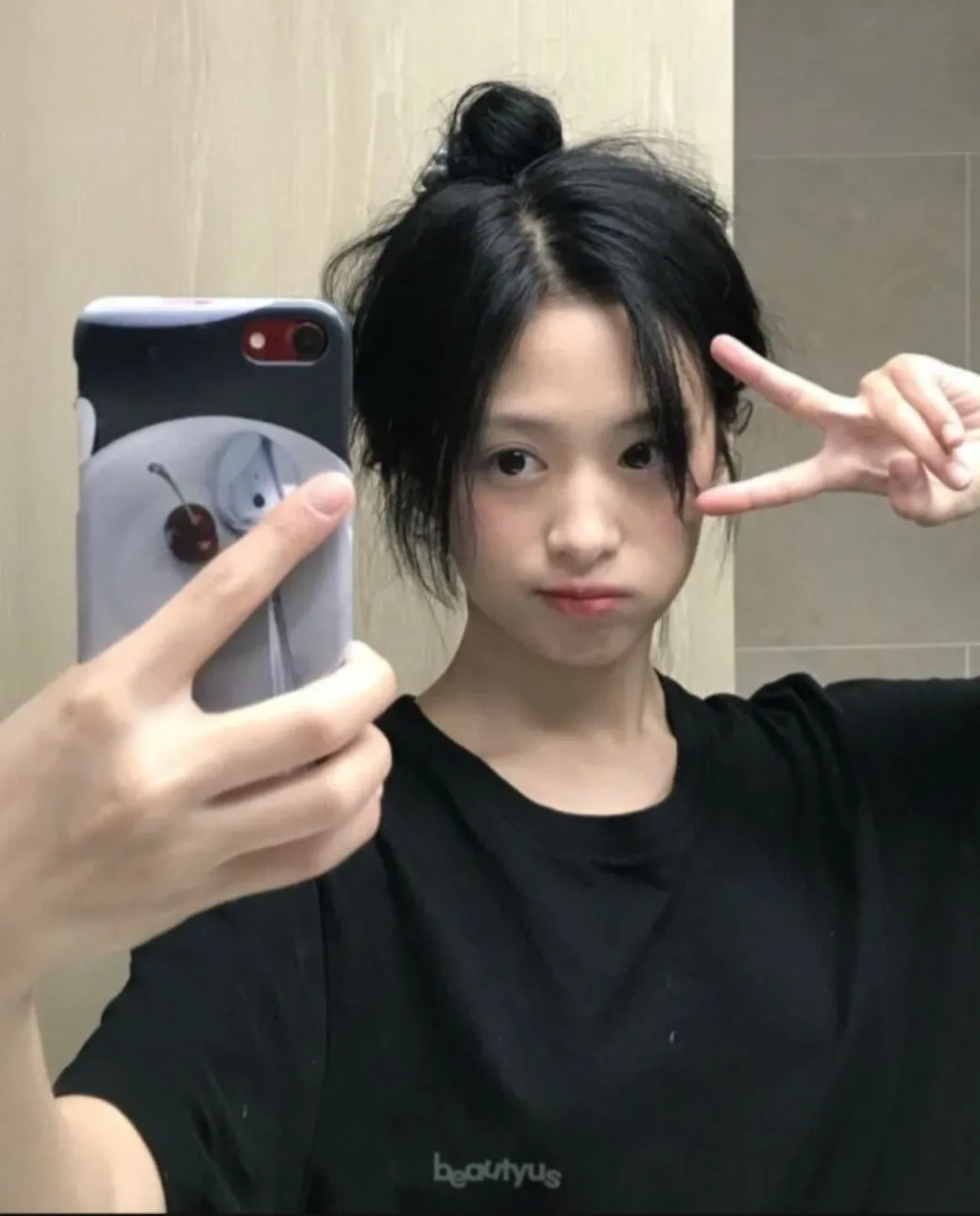 Behind-the-scenes cut of Ahyeon (BABYMONSTER)