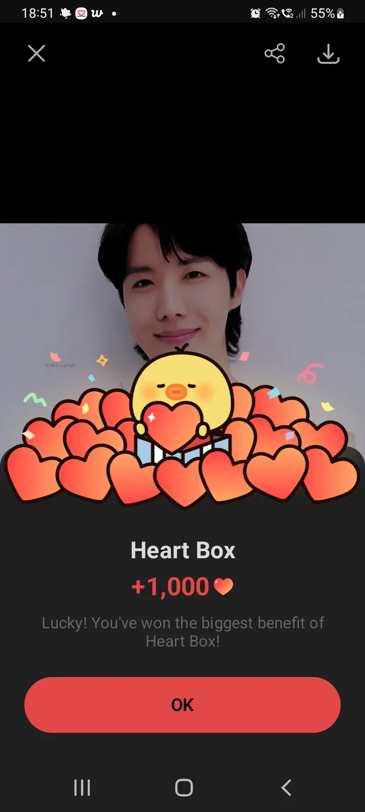 Momen yang diabadikan oleh penggemar j-hope (BTS)