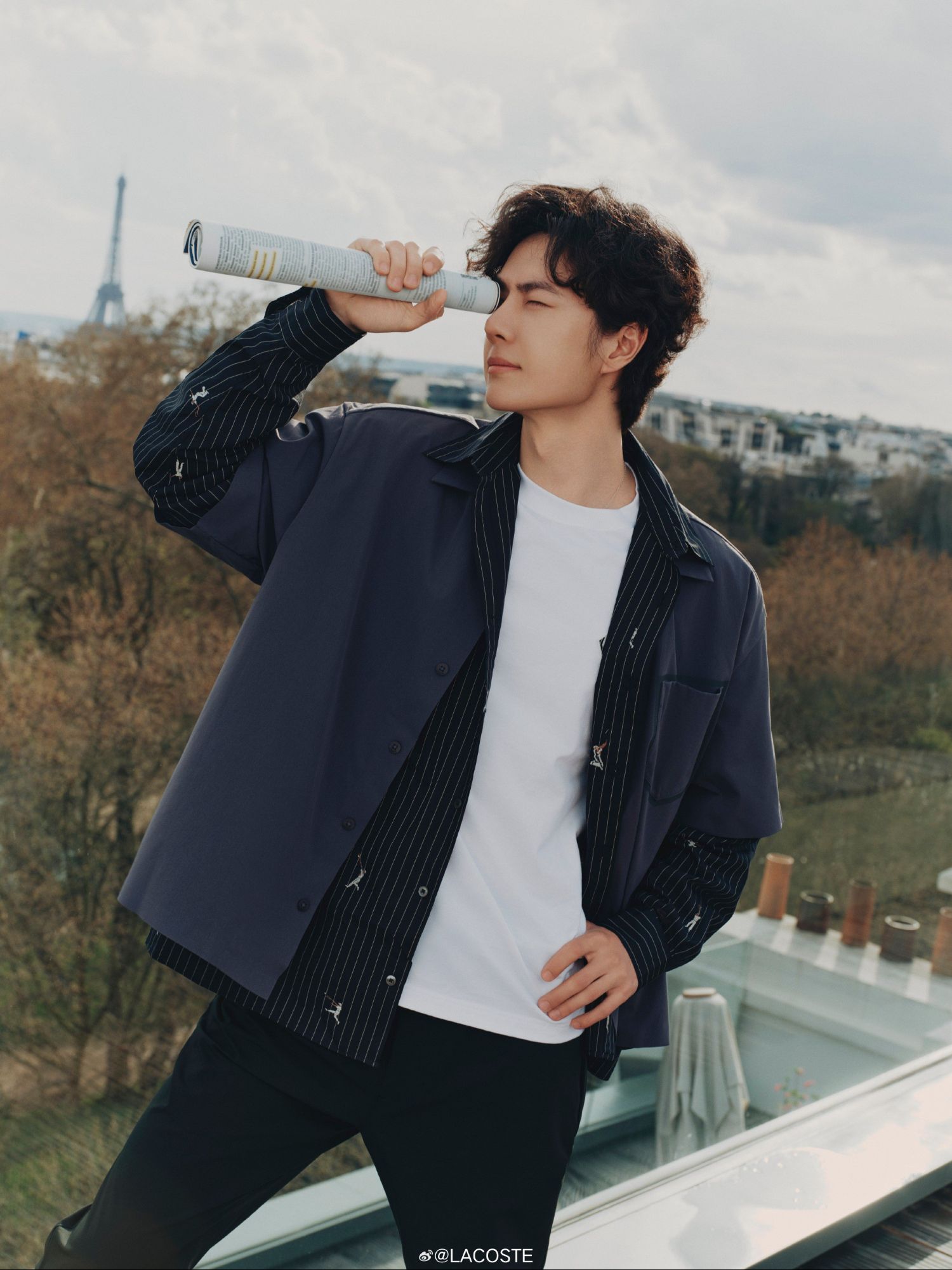 A moment captured by Wang Yibo's fan