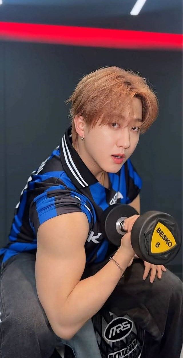 Recent activity shot of Changbin (Stray Kids)