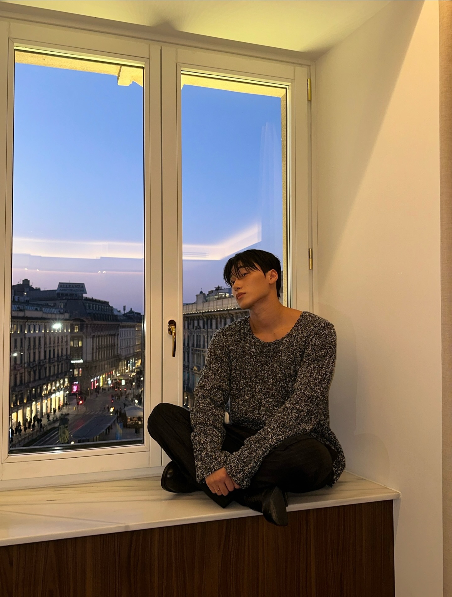 A moment captured by San (ATEEZ)'s fan