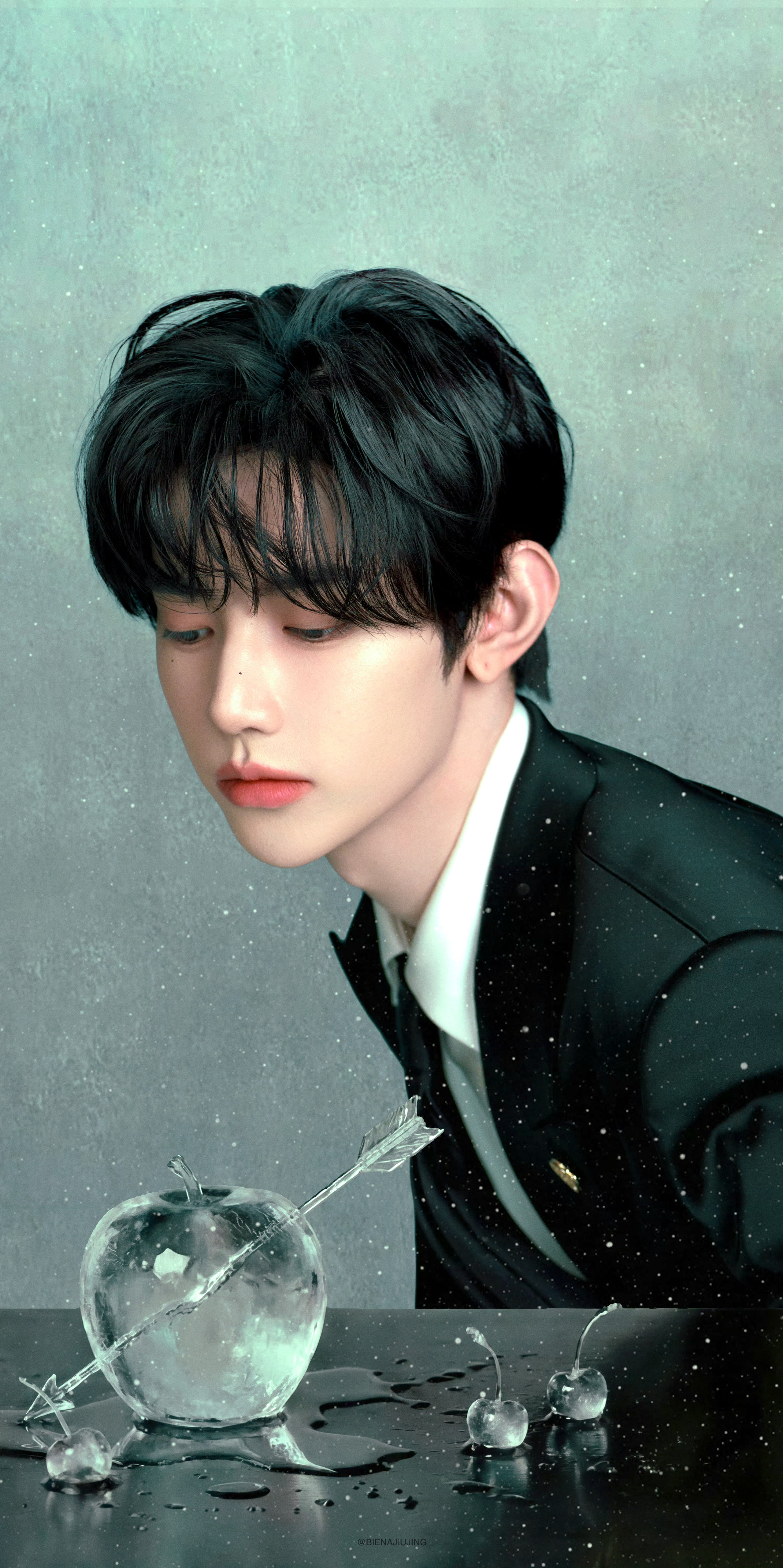 A heartfelt wallpaper shared by Zhang Hao (ZEROBASEONE)'s fans