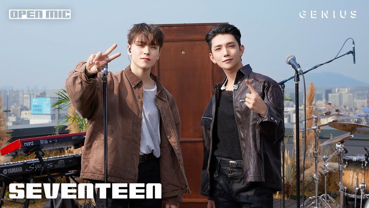 A moment captured by Joshua (SEVENTEEN)'s fan