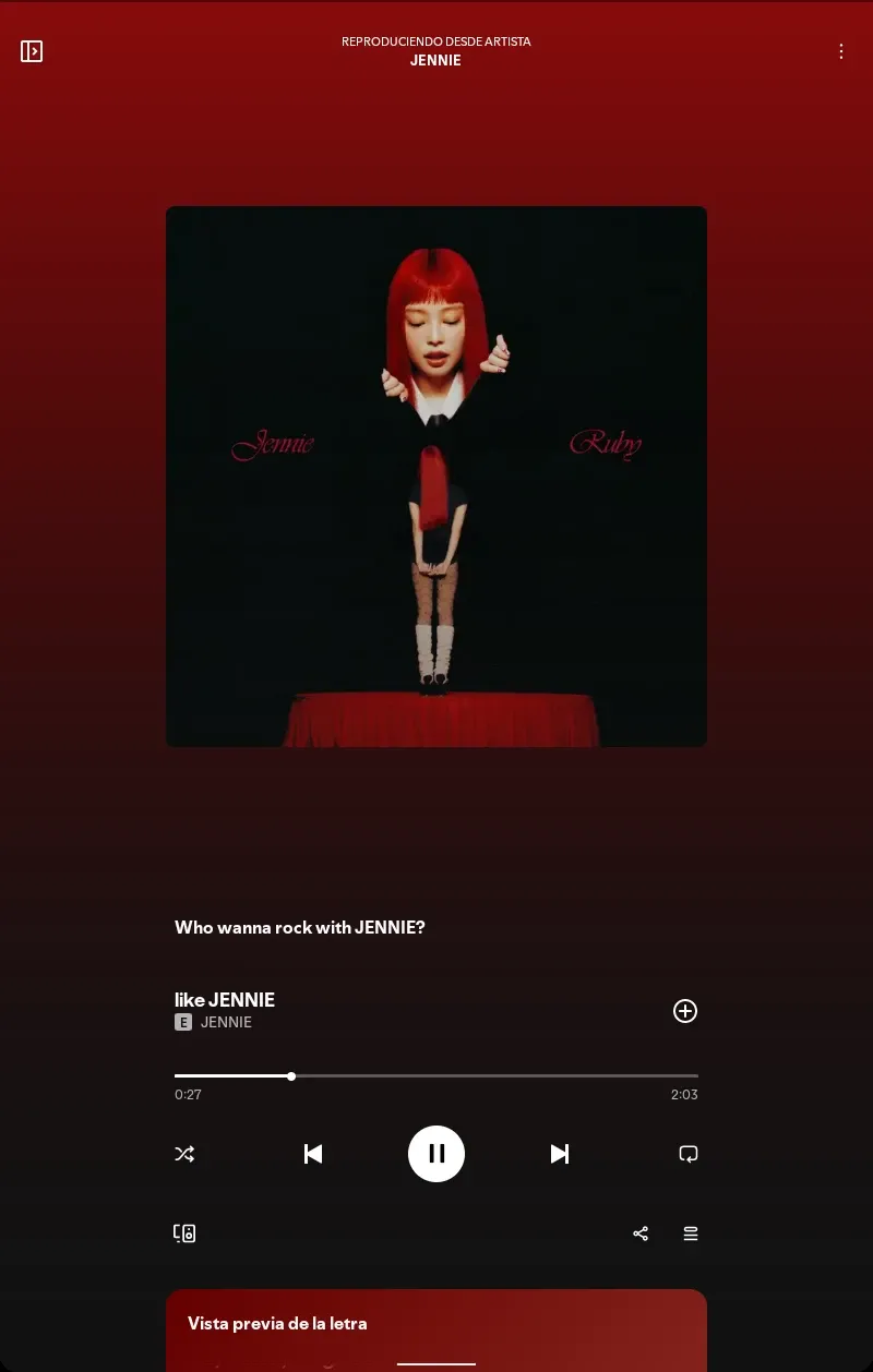 A moment captured by Jennie (BLACKPINK)'s fan