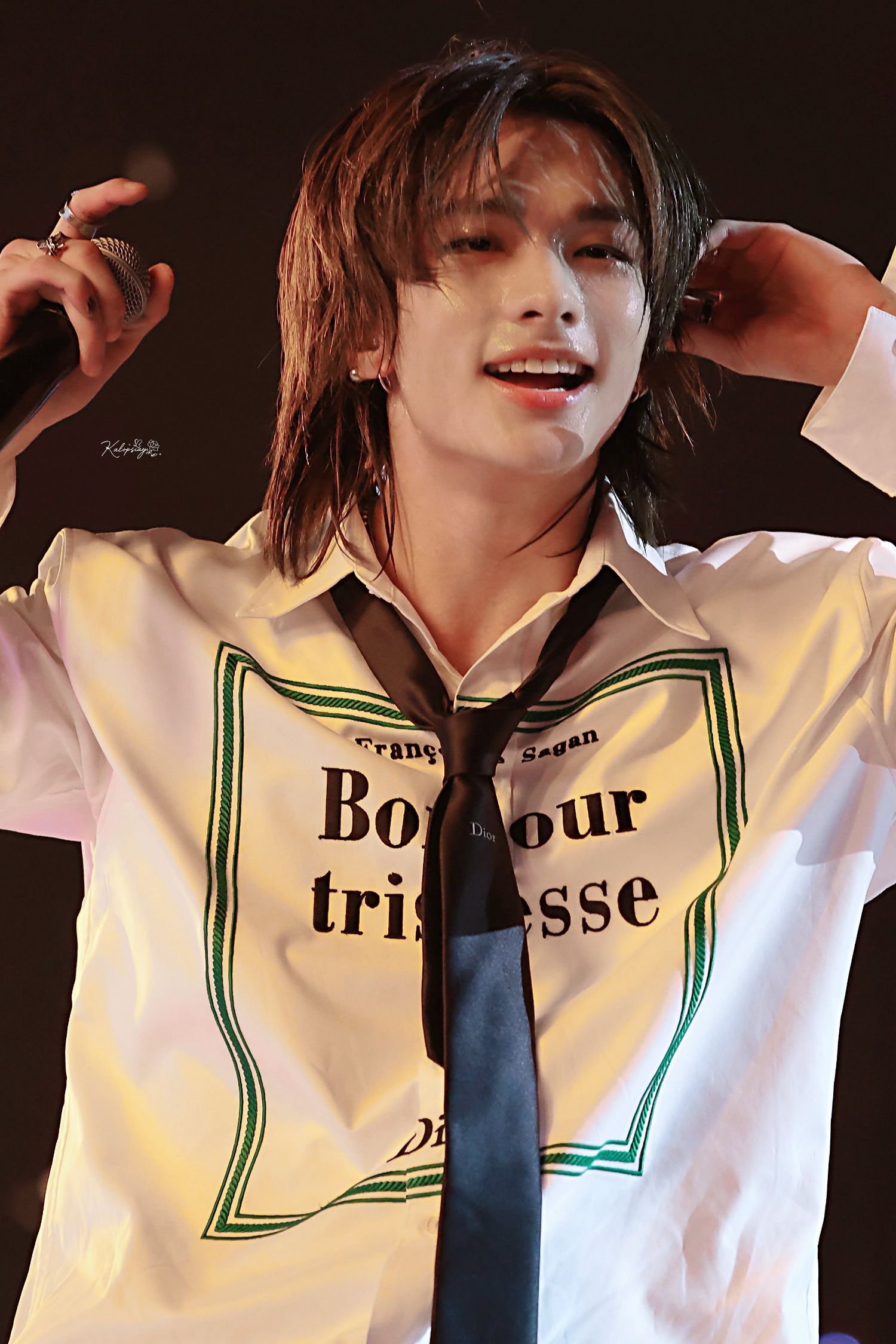 Recent activity shot of Hyunjin (Stray Kids)