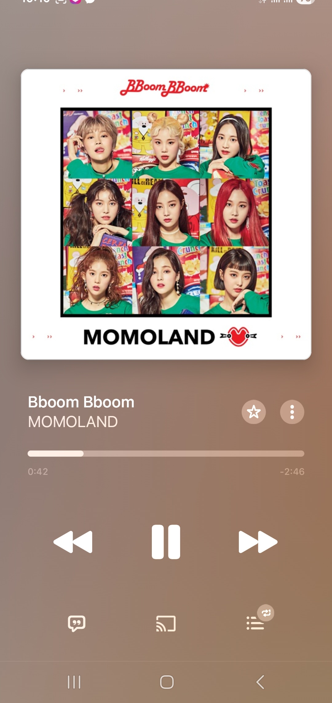 A heartfelt wallpaper shared by MOMOLAND's fans