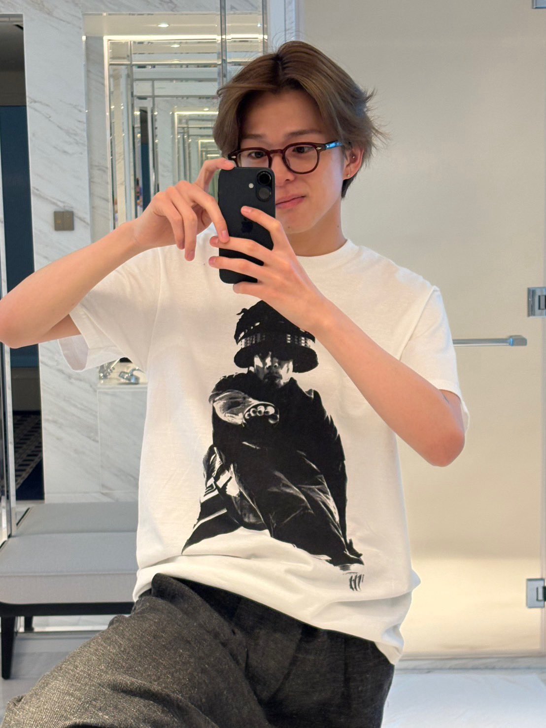 A moment captured by Asahi (TREASURE)'s fan