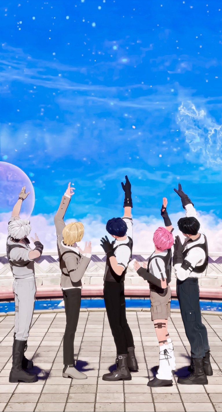 A heartfelt wallpaper shared by PLAVE's fans