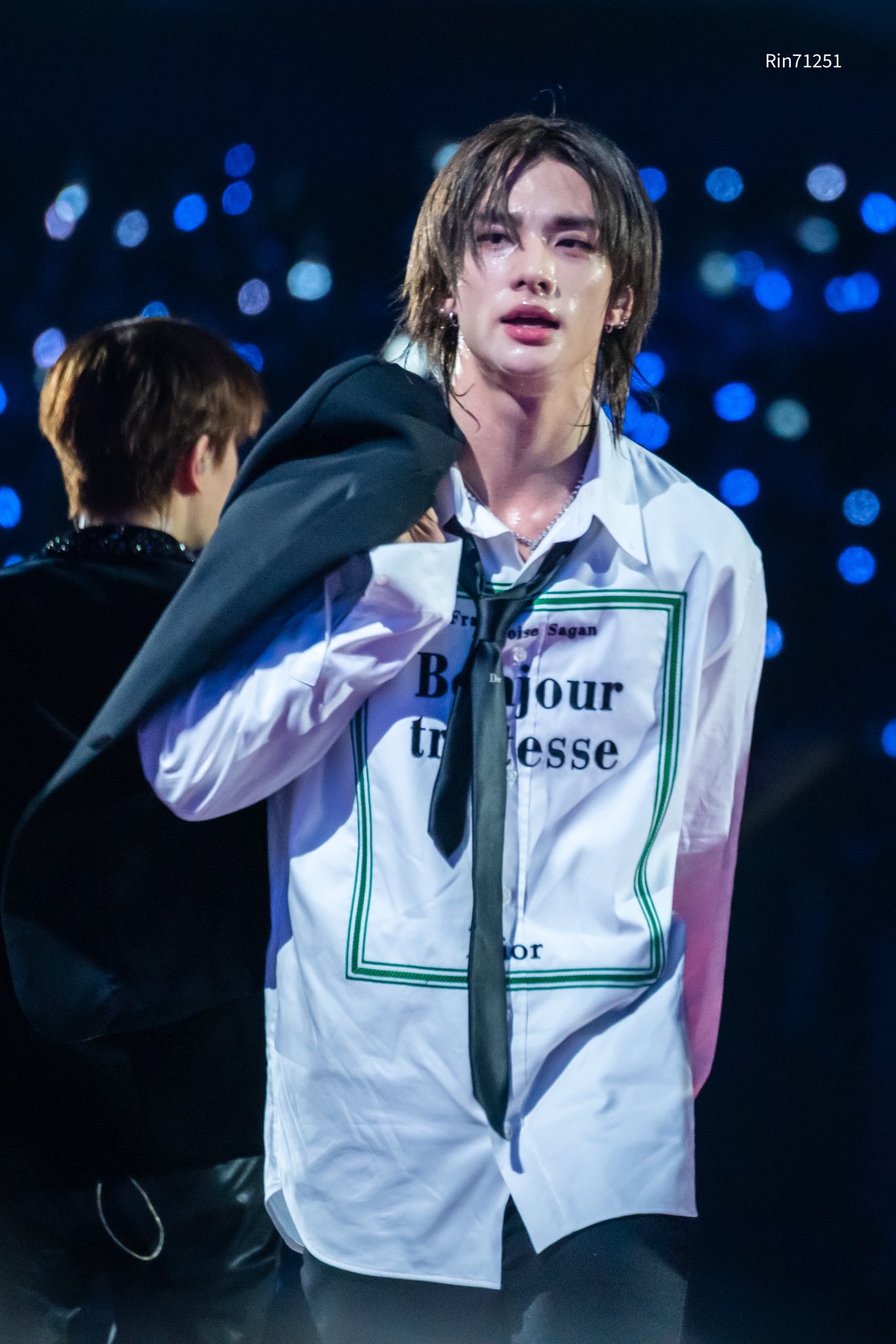 A moment captured by Hyunjin (Stray Kids)'s fan