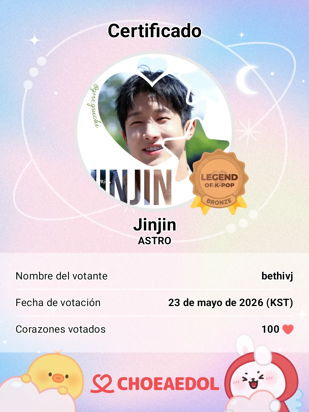 Latest photo of Jinjin (ASTRO)
