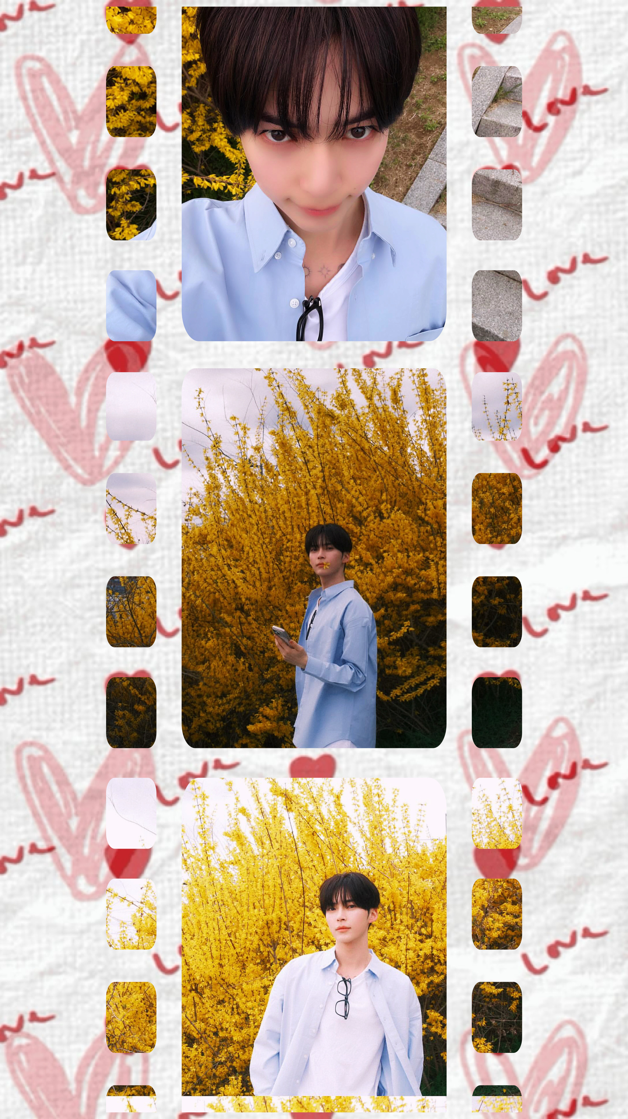 A heartfelt wallpaper shared by Sung Hanbin (ZEROBASEONE)'s fans