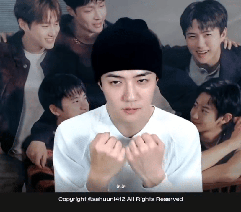 Behind-the-scenes cut of Sehun (EXO)