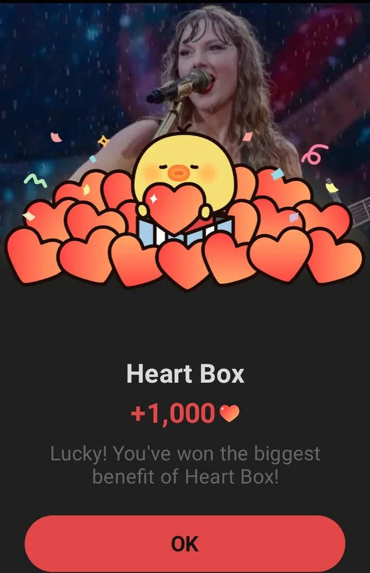 A moment captured by Taylor Swift's fan