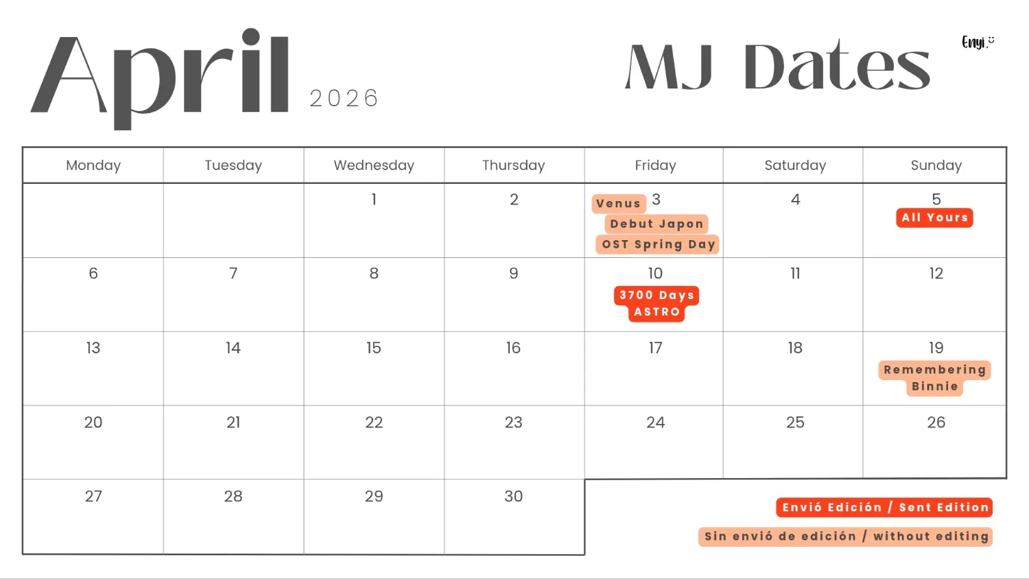 Latest photo of MJ (ASTRO)