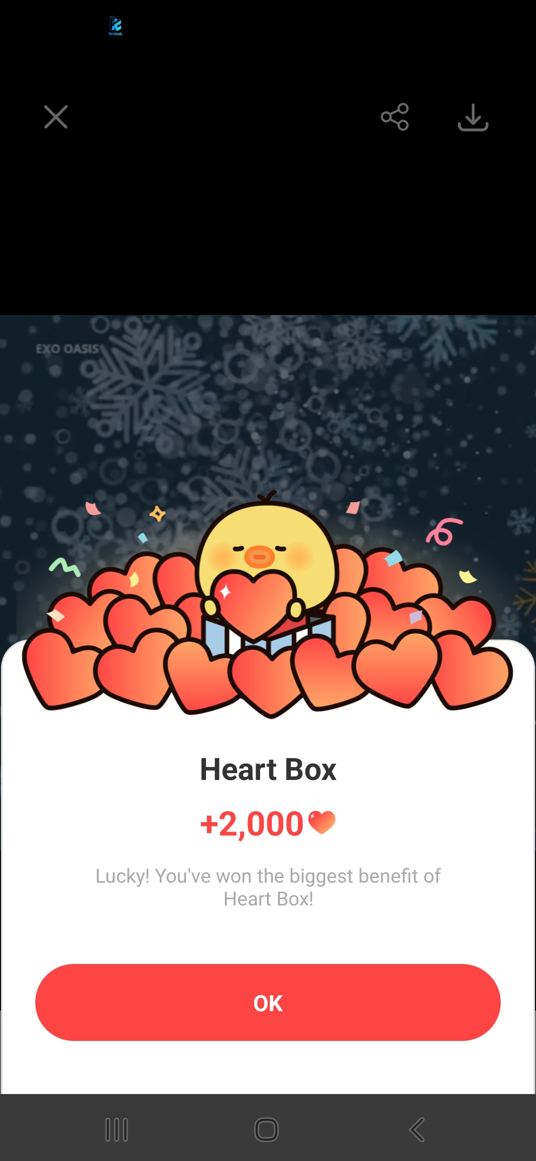 Recent activity shot of EXO