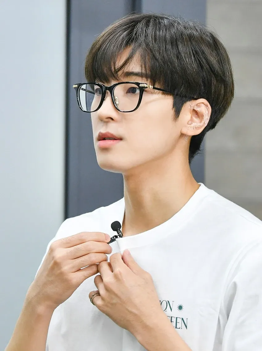 A moment captured by Wonwoo (SEVENTEEN)'s fan