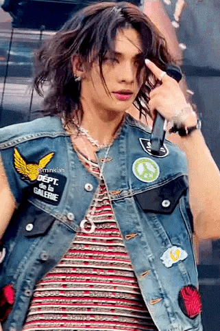 Recent activity shot of Hyunjin (Stray Kids)