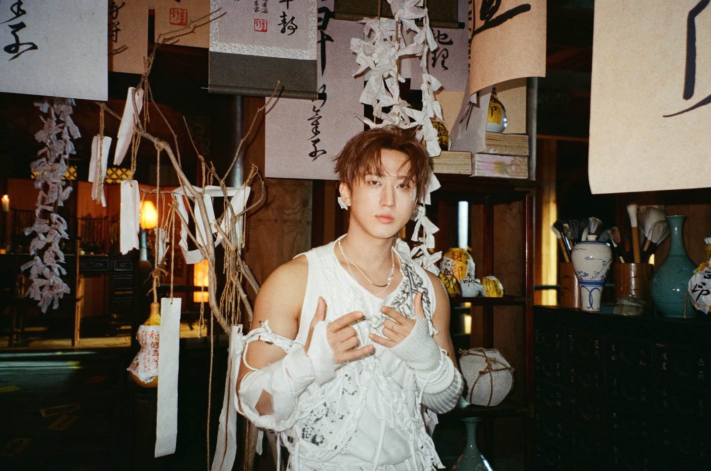 Recent activity shot of Changbin (Stray Kids)