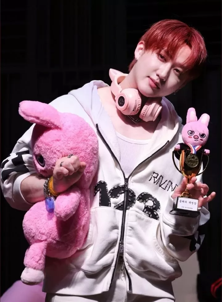 Recent activity shot of Changbin (Stray Kids)