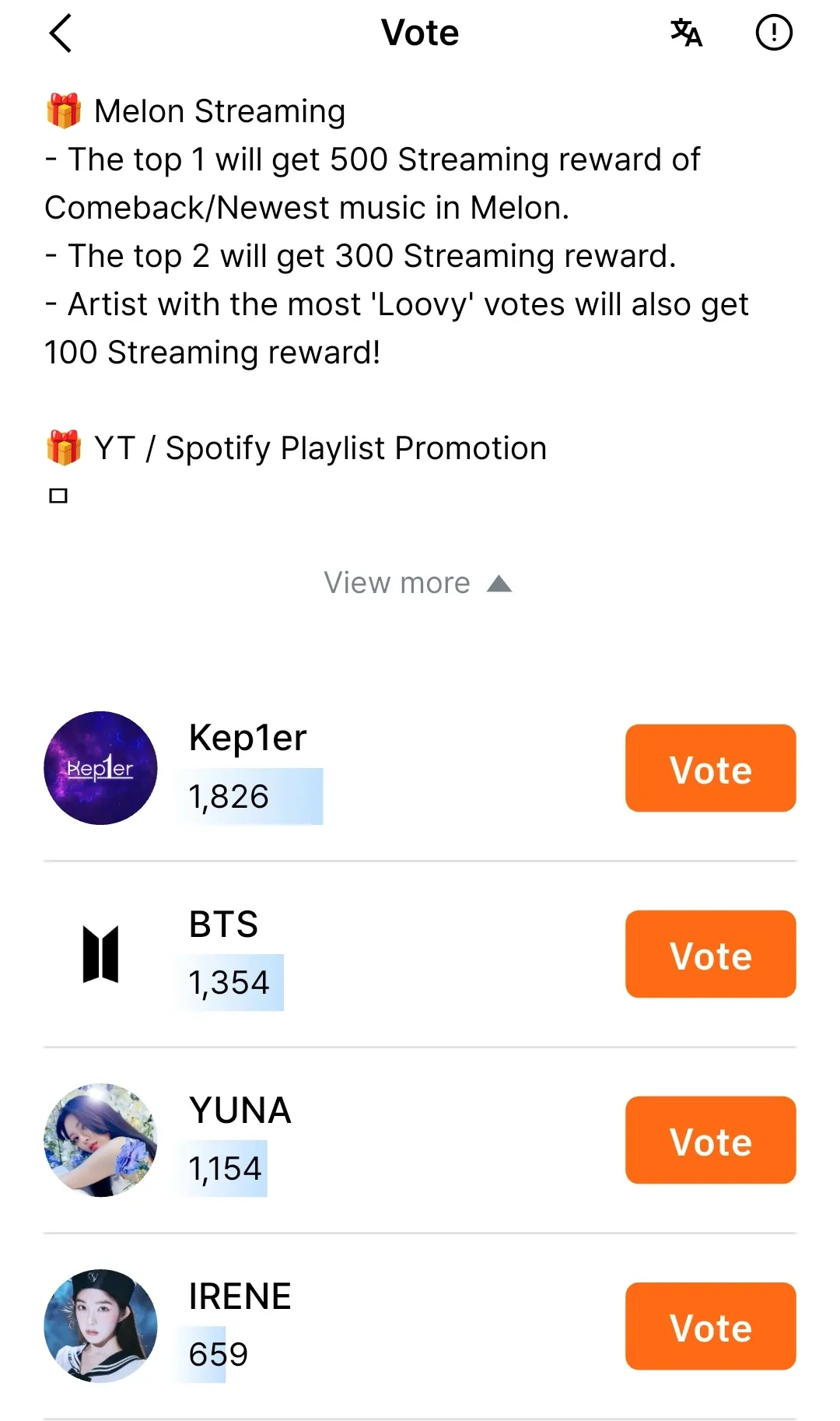 Recent activity shot of Irene (Red Velvet)