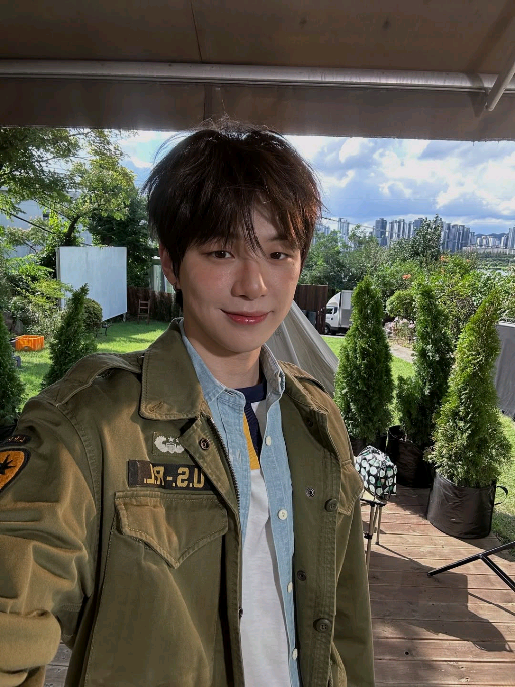 姜丹尼爾粉絲拍下的瞬間