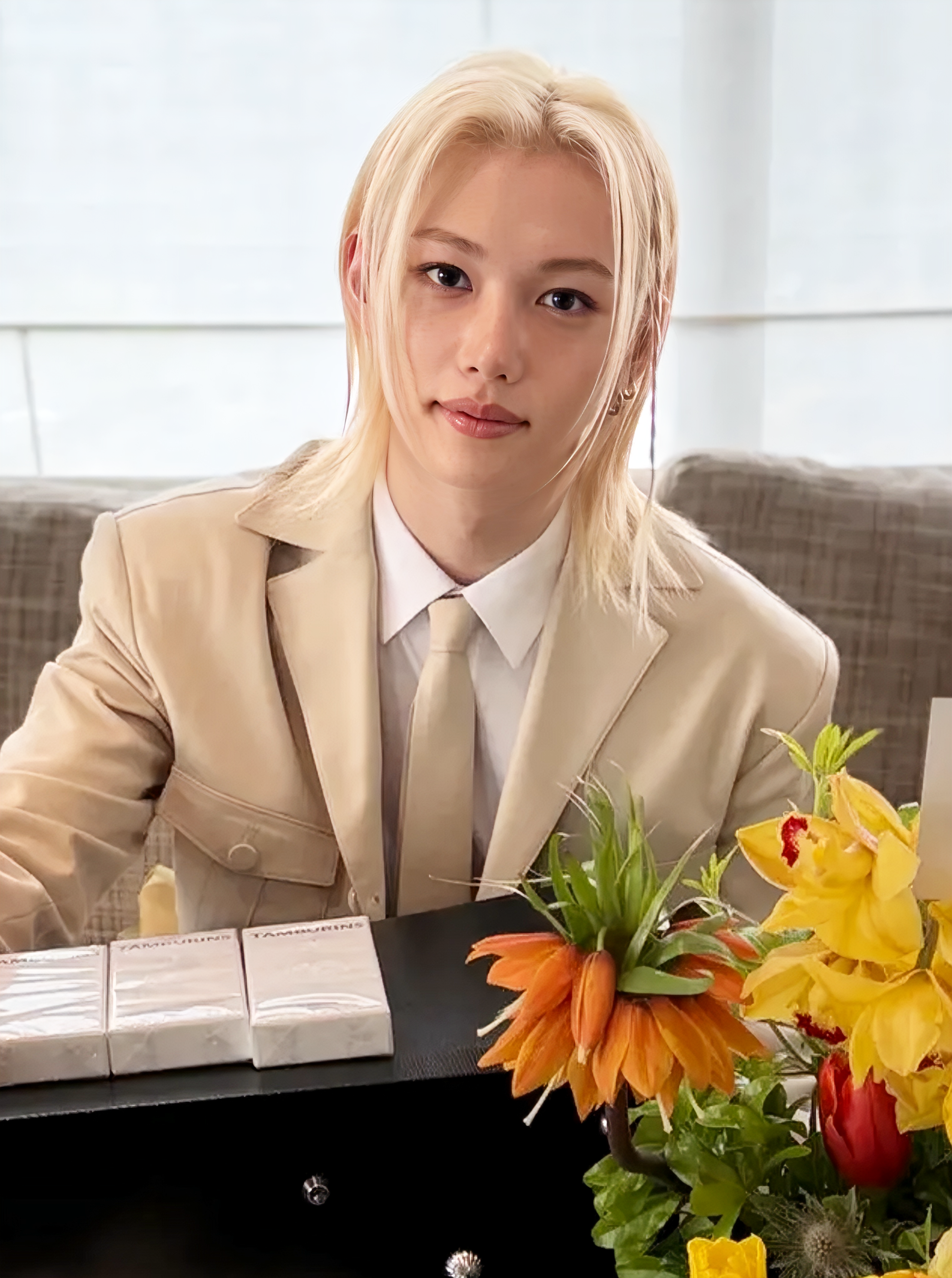 A moment captured by Felix (Stray Kids)'s fan