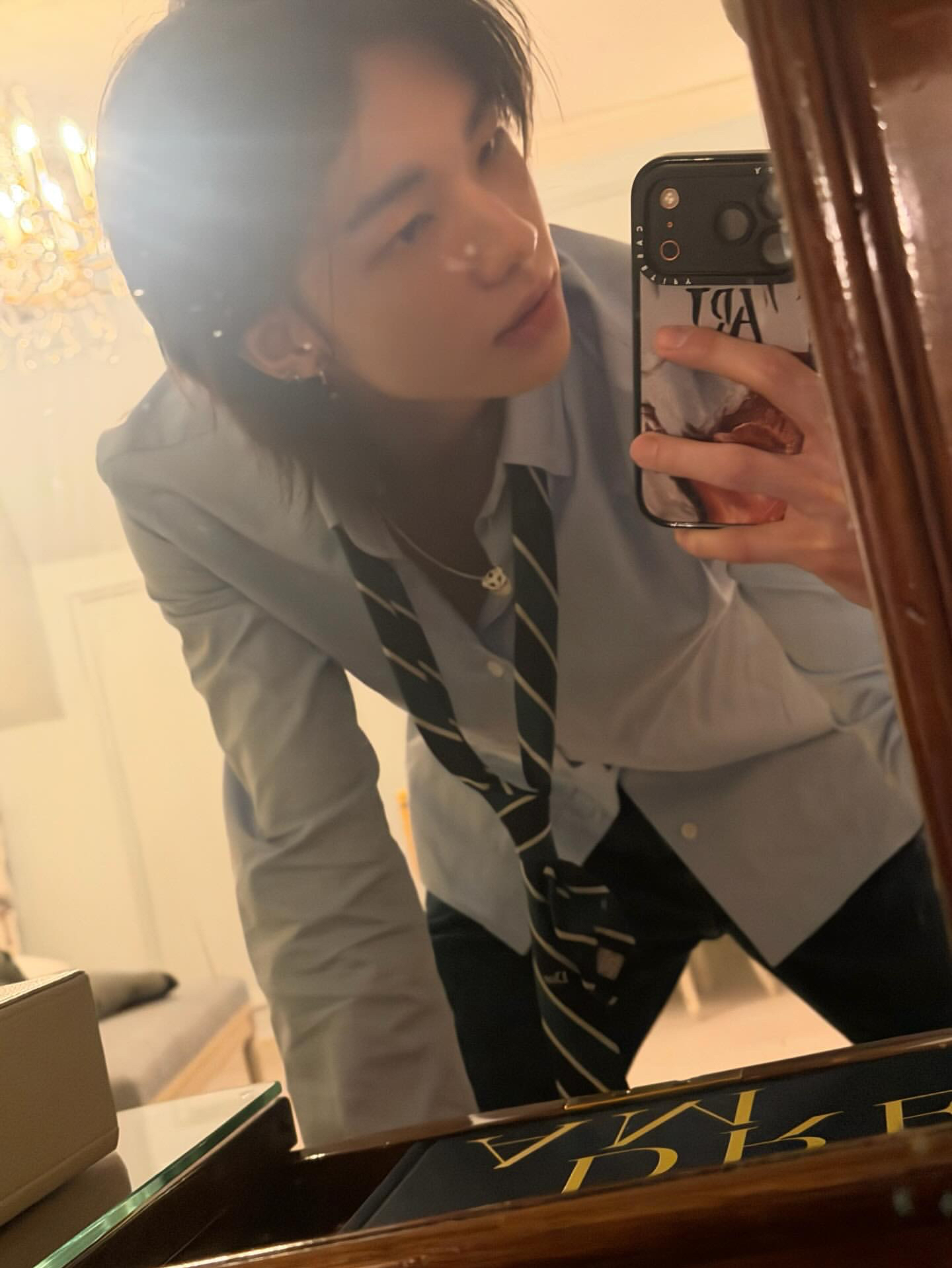 Behind-the-scenes cut of Hyunjin (Stray Kids)