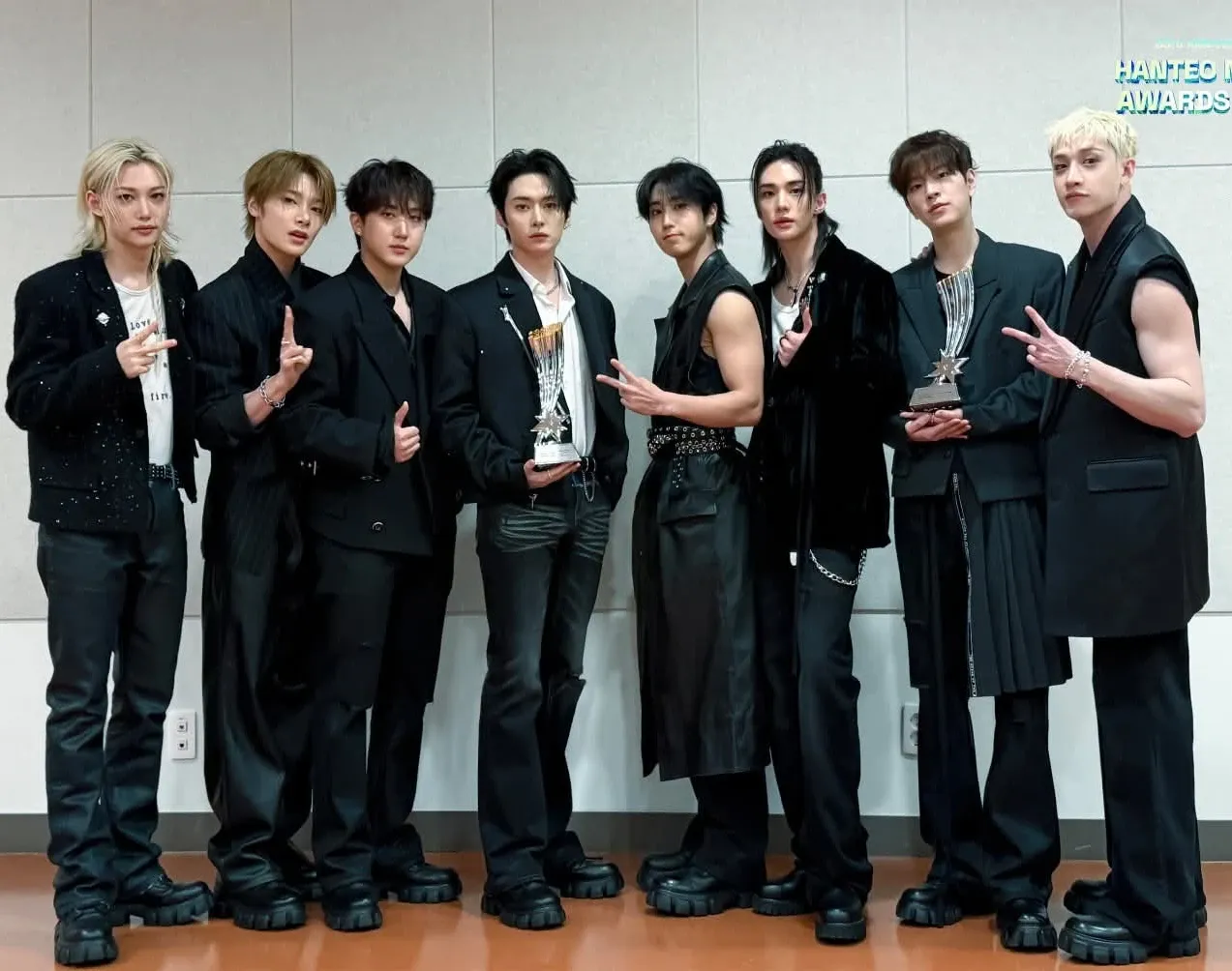 A moment captured by Stray Kids's fan