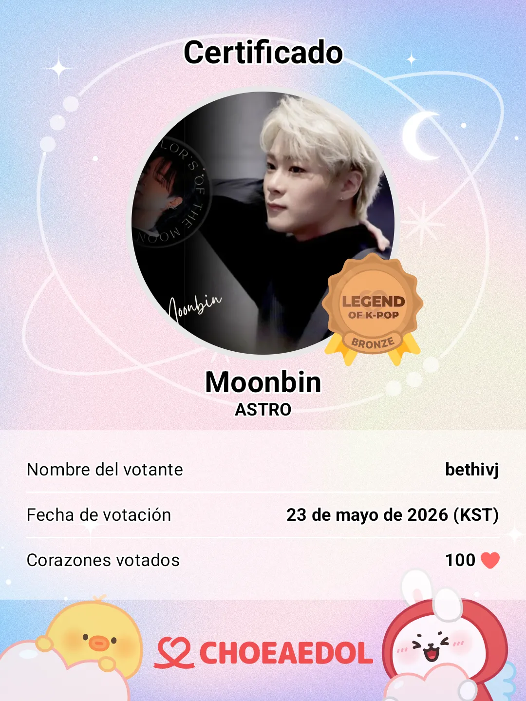 A moment captured by Moonbin (ASTRO)'s fan