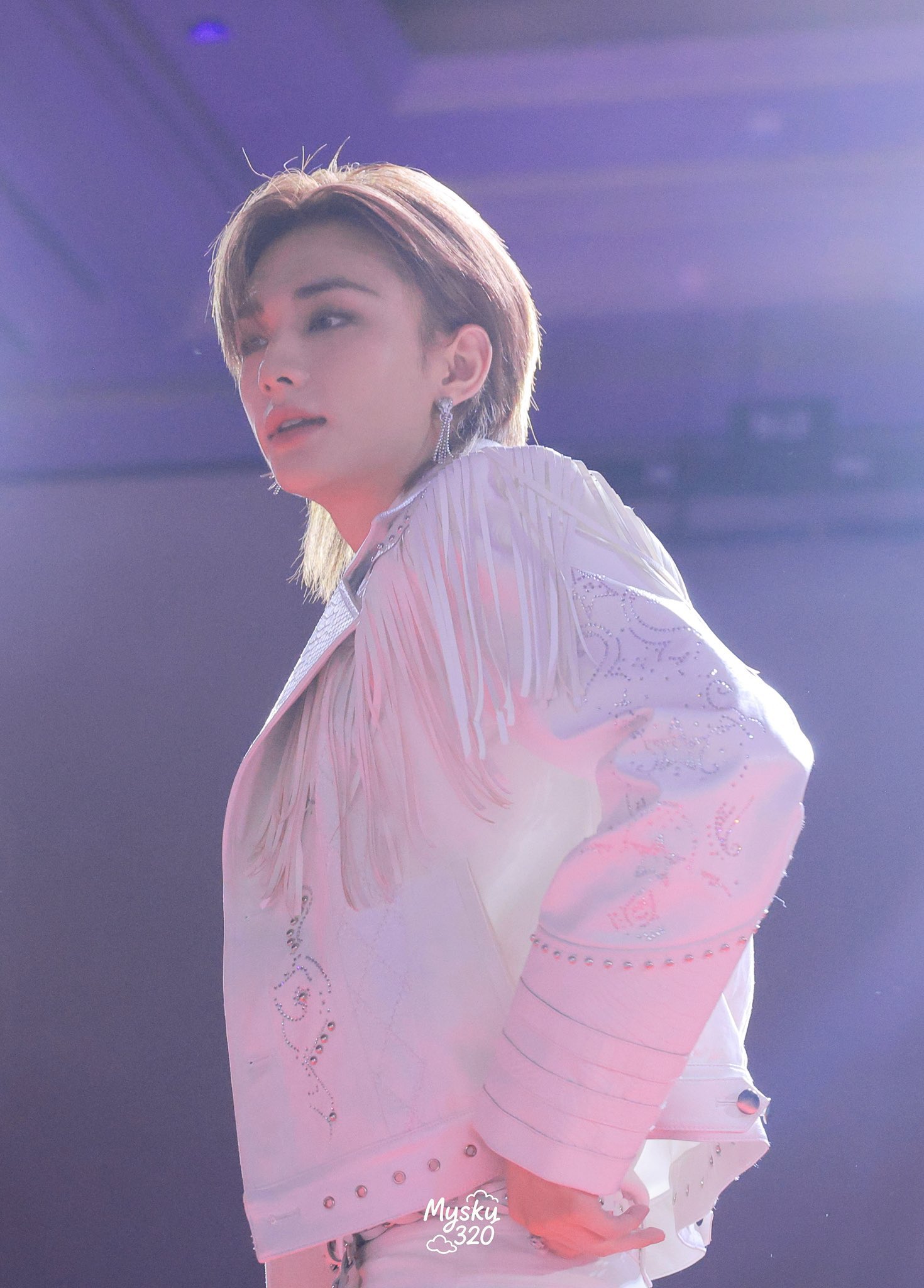 A moment captured by Hyunjin (Stray Kids)'s fan