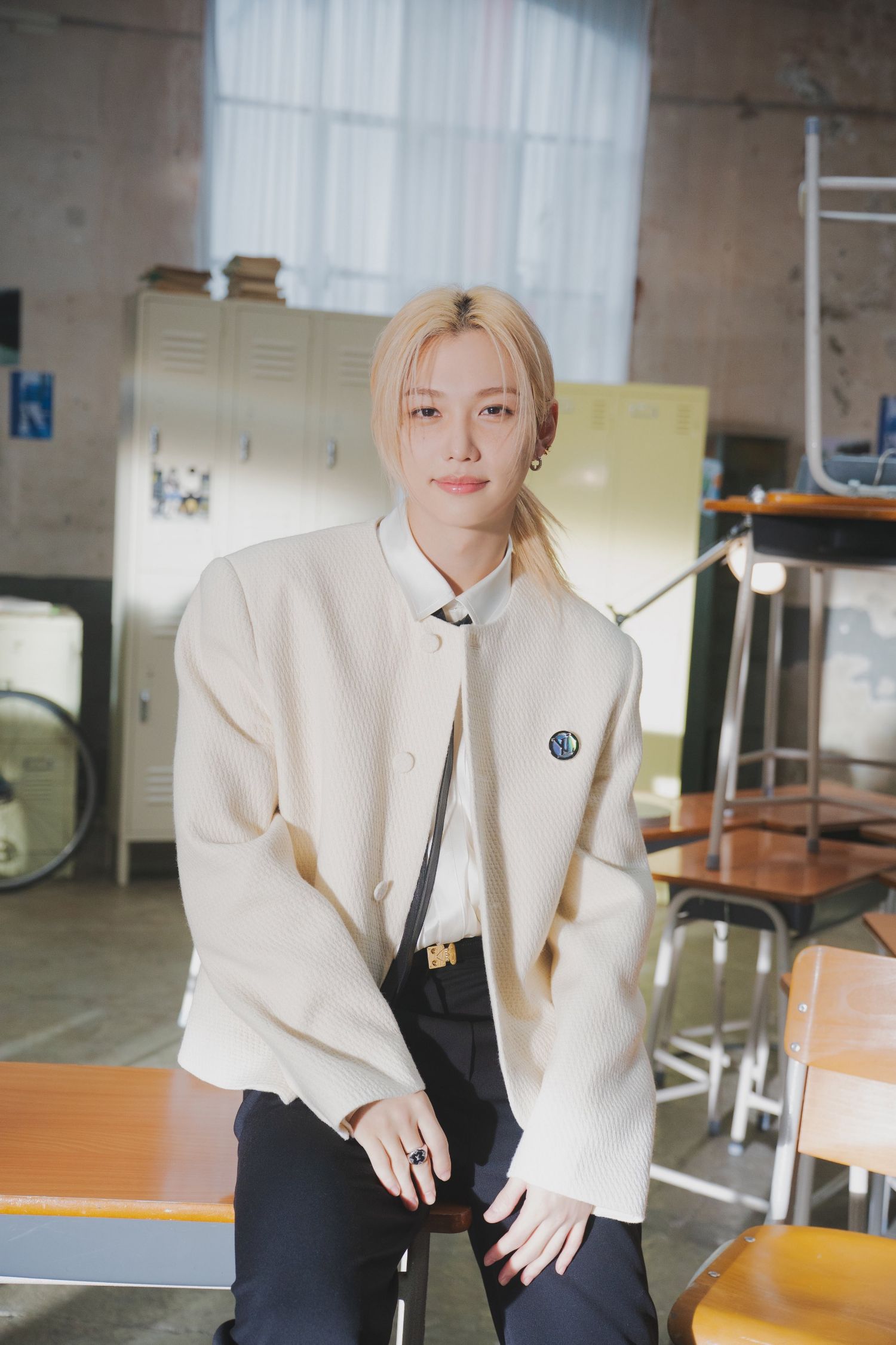 A moment captured by Felix (Stray Kids)'s fan