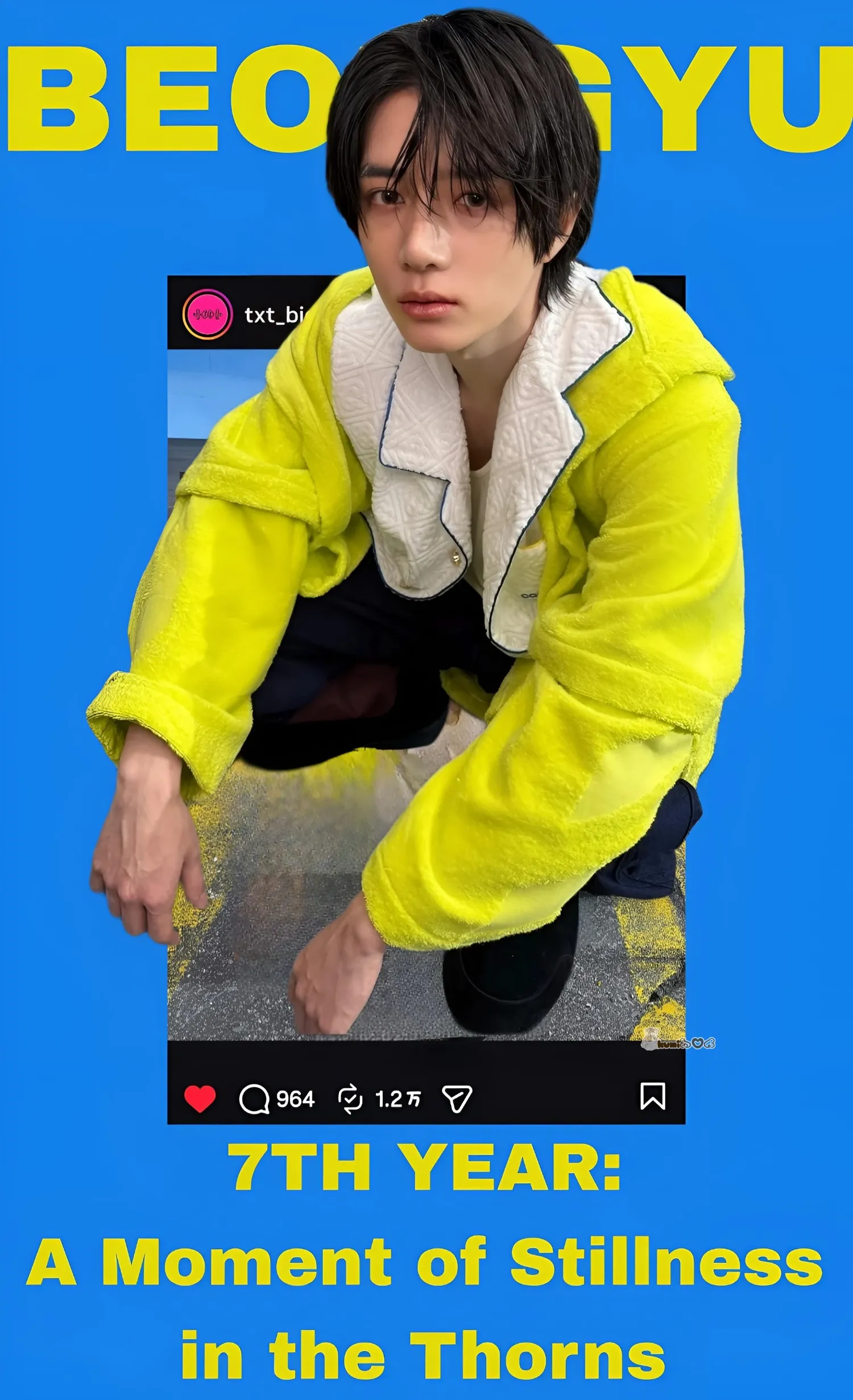 A moment captured by Beomgyu (TOMORROW X TOGETHER)'s fan