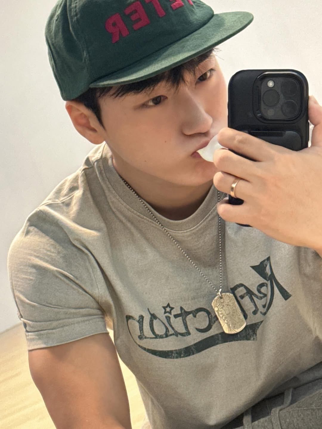 A moment captured by San (ATEEZ)'s fan